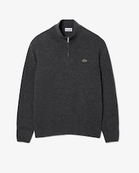 Pullover aus Tuchwolle mit Rei&szlig;verschluss und hohem Kragen