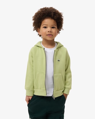 Unisex Hoodie aus Fleece mit Rei&szlig;verschluss