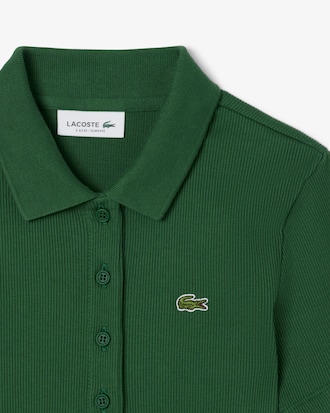 Slim Fit-Polohemd L.12.D aus gerippter Baumwolle