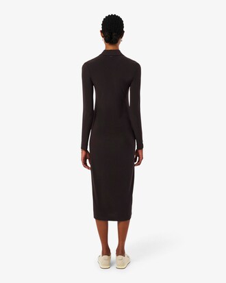 Slim Fit-Polokleid mit gesticktem Badge