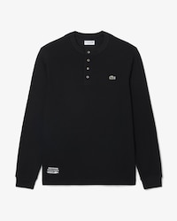 Henley-T-Shirt aus Waffelstrick