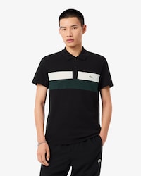 Regular Fit-Polohemd aus Mini-Piqu&eacute; mit Colorblock