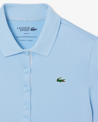 Golf-Polohemd aus Stretchgewebe mit UV-Schutz, Slim Fit