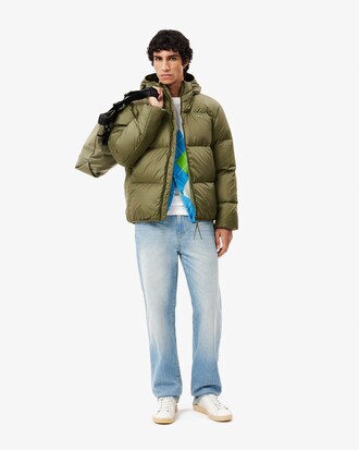 Kure, wasserabweisende Pufferjacke mit Kapuze
