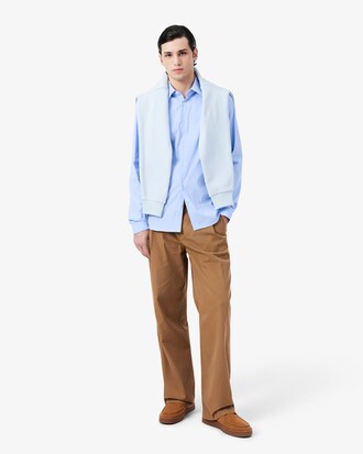 Slim Fit Striped Stretch Poplin Shirt
