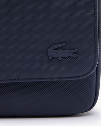 Klassische Herren-Schultertasche mit Klappverschluss