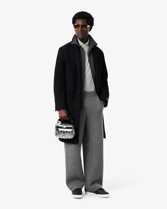 Kleine silberne Reporter-Tasche The Blend