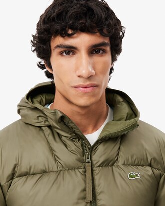 Kure, wasserabweisende Pufferjacke mit Kapuze