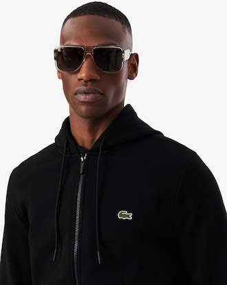 Hoodie aus Fleece mit Rei&szlig;verschluss