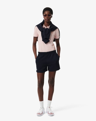 Slim Fit Damen LACOSTE Poloshirt aus Stretch-Baumwoll-Piqu&eacute;