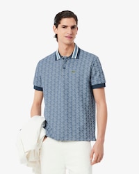 Classic Fit-Polohemd mit Monogramm aus Jacquard
