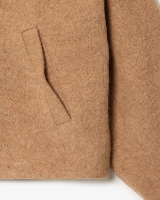 Kurze Oversized-Jacke aus reiner Wolle