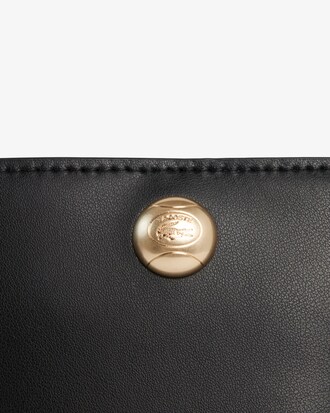 Kleine Eimertasche Tennis Bliss aus Leder