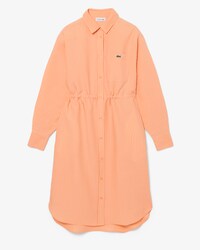 Oversized-Hemdkleid aus Leinenmischung