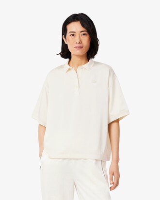 Seidiges Oversized-Polohemd
