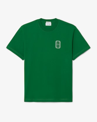 T-Shirt aus Baumwolljersey mit Tennis-Print