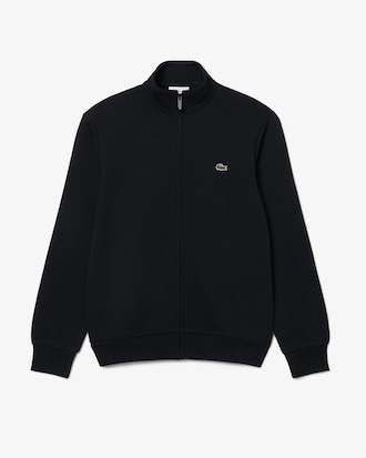 Sweatshirt aus Baumwollfleece mit Rei&szlig;verschluss