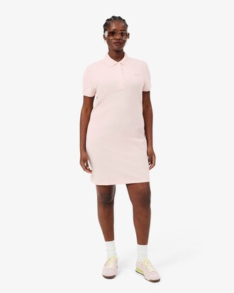Slim Fit-Polokleid aus dehnbarem Mini Piqu&eacute;