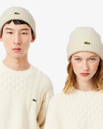 Wollmütze mit Rippbündchen