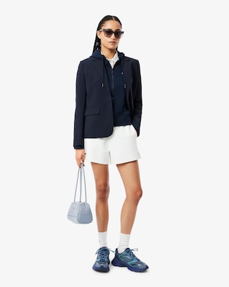 Hoodie aus Fleece mit Reißverschluss