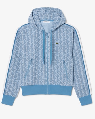 Hoodie aus Jacquard mit Monogramm