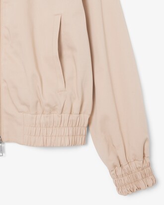 Jacke aus Stretch-Gabardine mit Doppelkragen