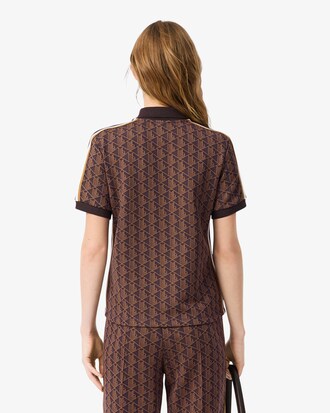 Slim Fit-Polohemd mit Monogramm aus Jacquard