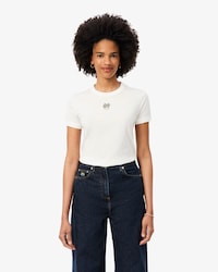 T-Shirt aus Jersey mit Stickerei