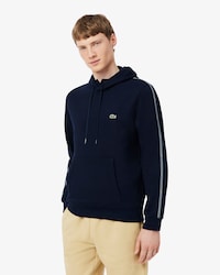 Hoodie mit Rei&szlig;verschluss und Logostreifen