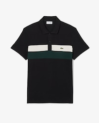 Regular Fit-Polohemd aus Mini-Piqu&eacute; mit Colorblock