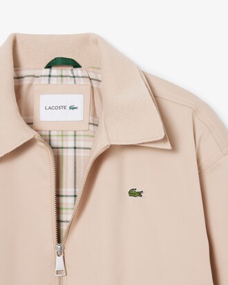 Jacke aus Stretch-Gabardine mit Doppelkragen