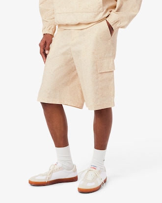 Cargo-Bermudashorts mit Print, Straight Fit