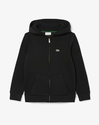 Hoodie aus Fleece mit Reißverschluss