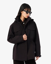 &Uuml;bergro&szlig;er, mittellanger und wasserdichter Parka