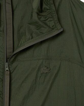 Komprimierbare Jacke aus wasserabweisendem Nylon