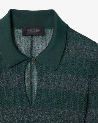 Maxi-Kleid aus Pointelle mit Polokragen