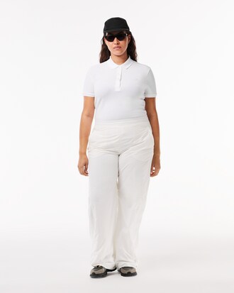 Slim Fit Damen LACOSTE Poloshirt aus Stretch-Baumwoll-Piqué