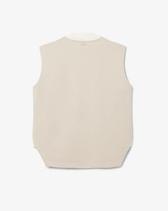 &Auml;rmelloses Strick-Sweatshirt Runway mit V-Ausschnitt