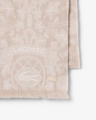 Schal aus Jacquard mit Wolle