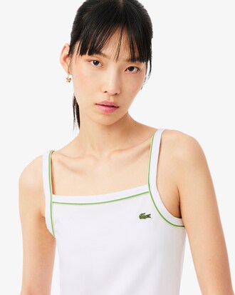 Tanktop aus Baumwolle mit kontrastierendem Akzent