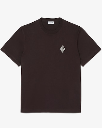 Schweres Classic Fit-T-Shirt mit Badge-Akzent