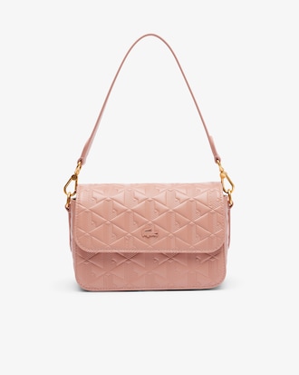 Schultertasche Maheki aus geprägtem Leder