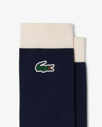 Lange Golfsocken mit Stickerei