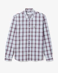 Kariertes Regular Fit-Hemd aus Popeline