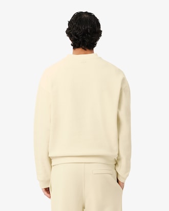 Sweatshirt aus doppelseitigem Piqu&eacute; mit Badge