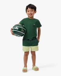 Gestreifte Badehose aus Taft