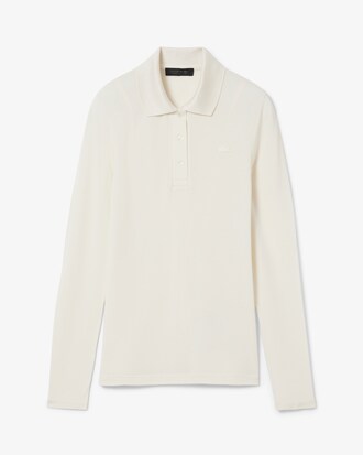 Langes Slim Fit-Polohemd Runway aus Seide