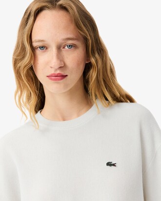 Relaxed Fit-Pullover aus Baumwolle mit Rundhalsausschnitt