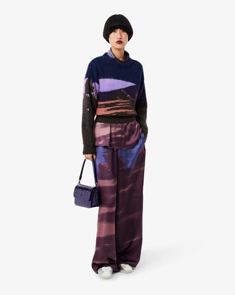 Metallic-Schultertasche