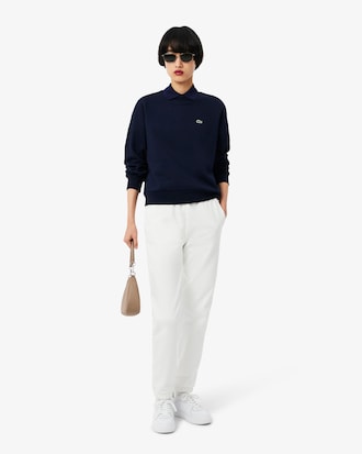 Relaxed Fit-Sweatshirt aus Fleece mit Rundhalsausschnitt